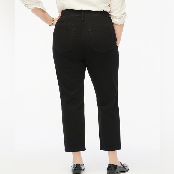 J. Crew Petite curvy essential straight black jean in all-day stretch Size 33P - Picture 6 of 7